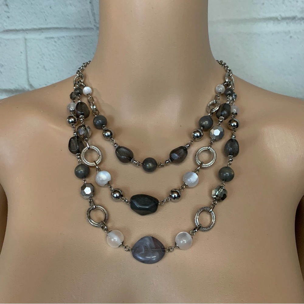 Beautiful Beaded and Stones Necklace